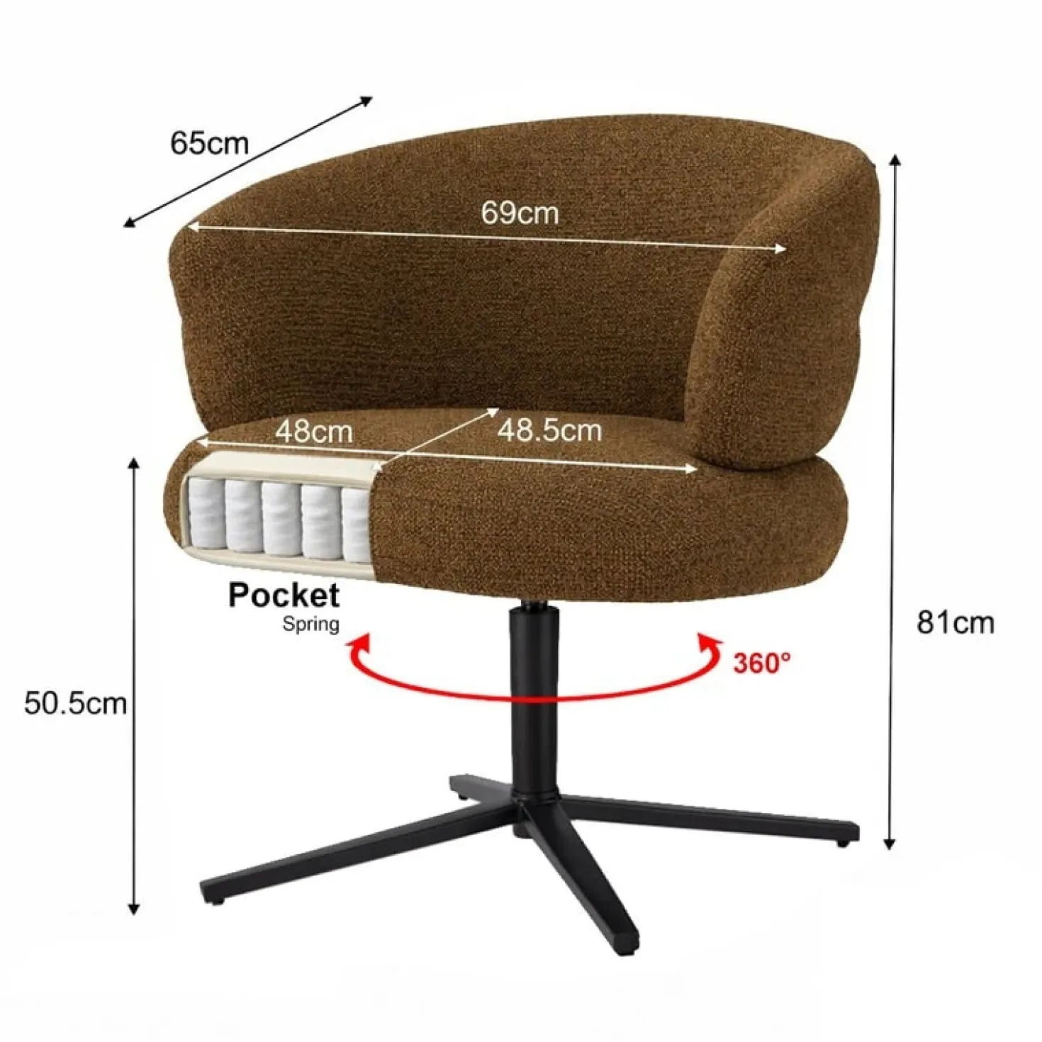 Blake Eetkamerfauteuil Caramel
