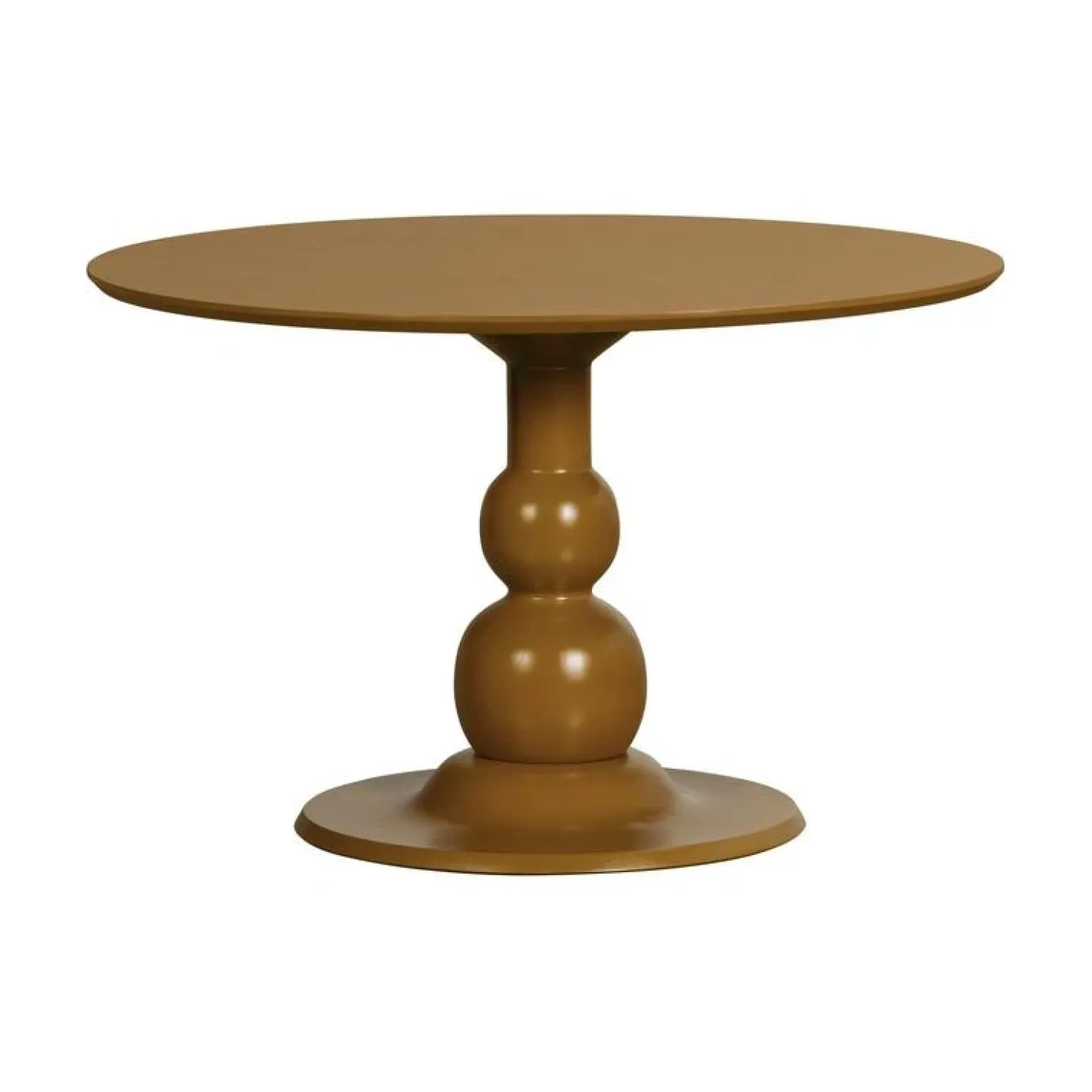 Blanco ronde Eettafel mangohout geel 120cm