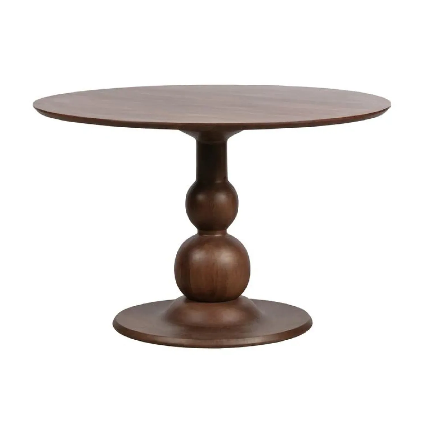 Blanco ronde Eettafel mangohout walnoot 120cm