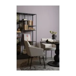 Blanco ronde Eettafel mangohout zwart 120cm