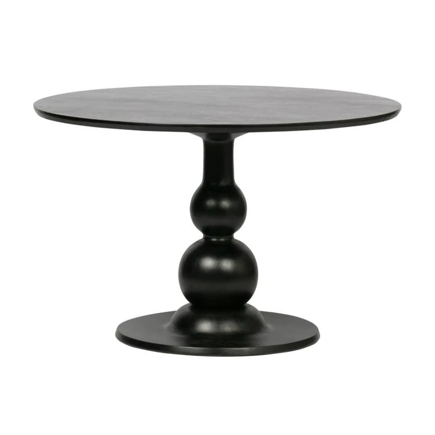 Blanco ronde Eettafel mangohout zwart 120cm