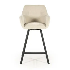 Bliss Barstoel met armleuning Beige