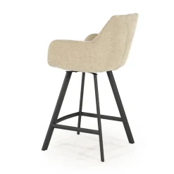 Bliss Barstoel met armleuning Taupe
