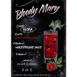 Bloody Mary - metalen bord