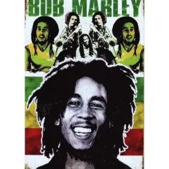 Bob Marley Colour - metalen bord
