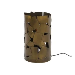 Bodo 1-lichts Tafellamp cylinder / Brons antiek