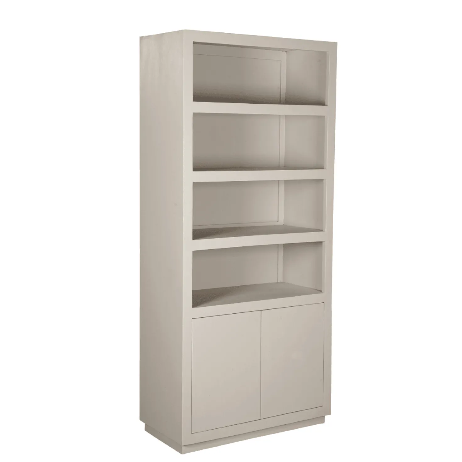 Boekenkast Dortmund mangohout zand 4 vakken 90cm