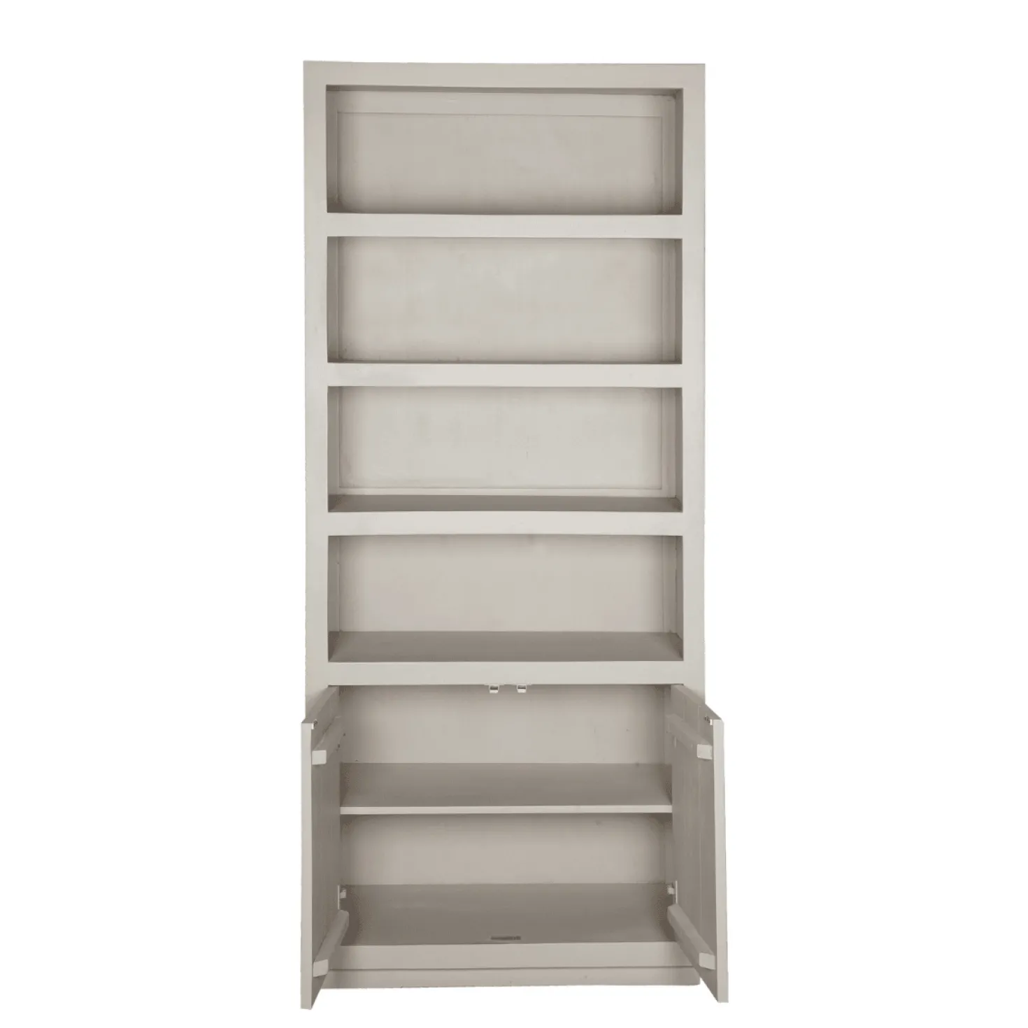 Boekenkast Dortmund mangohout zand 4 vakken 90cm
