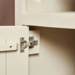 Boekenkast Dortmund mangohout zand 4 vakken 90cm