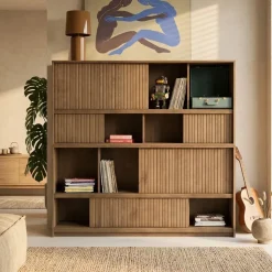 Boekenkast Milo Bruin 180cm