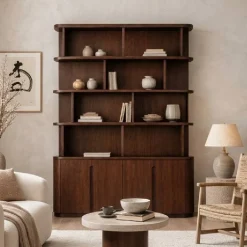 Boekenkast Yama walnoot | 165cm