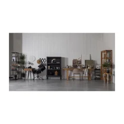 Bonk Open kast grenen zwart 107cm