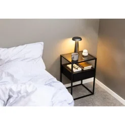 Brannor Nachtkastje Zwart 40cm