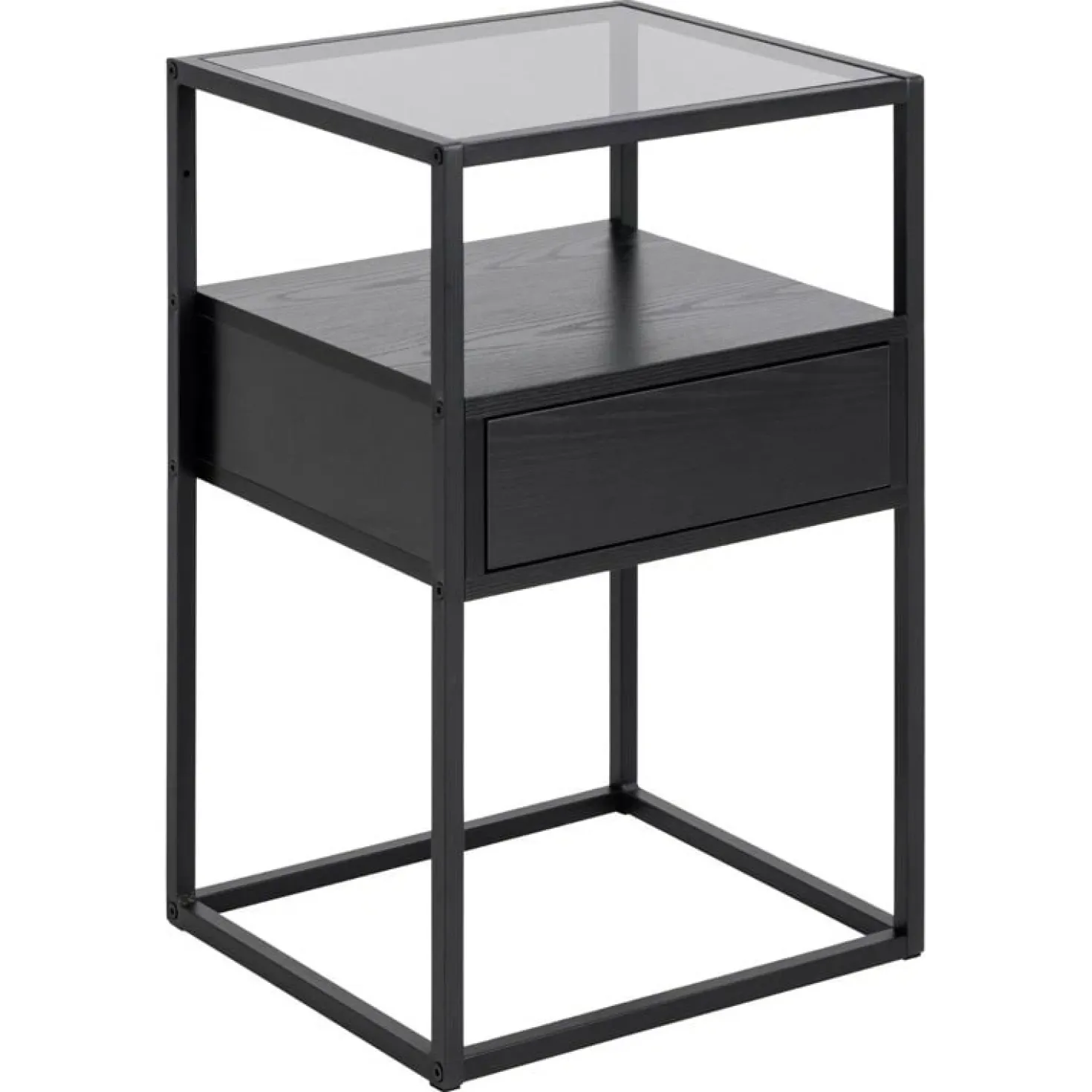 Brannor Nachtkastje Zwart 40cm