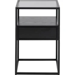 Brannor Nachtkastje Zwart 40cm