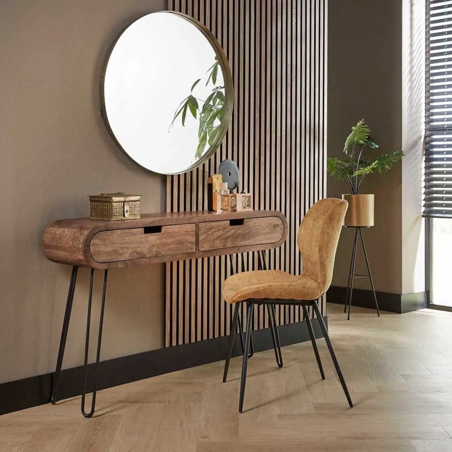 Bravi kaptafel industrieel 120cm
