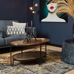 Bris salontafel goud ovaal