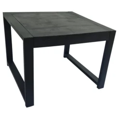 Britt bijzettafel industrieel mangohout 60cm zwart