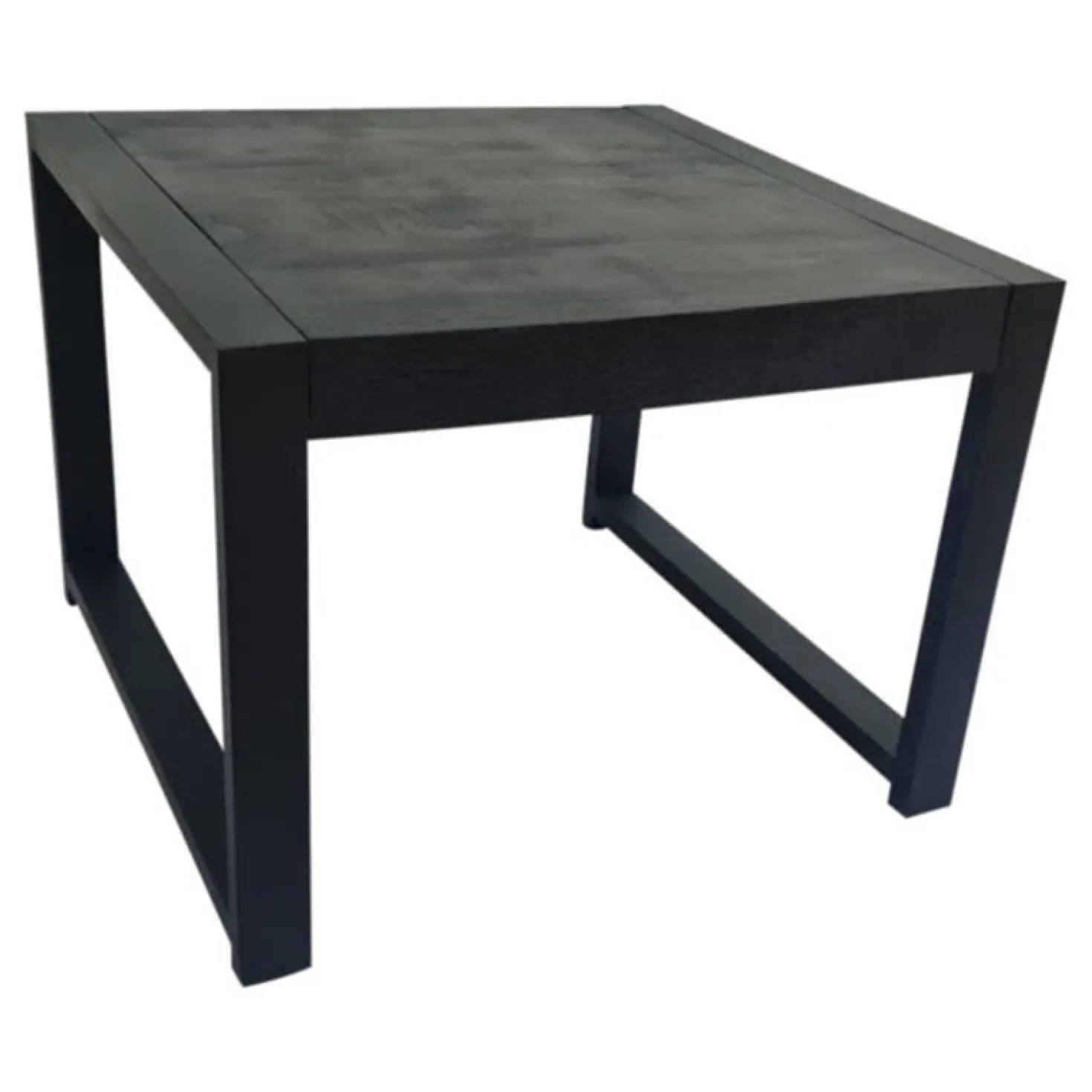 Britt bijzettafel industrieel mangohout 60cm zwart