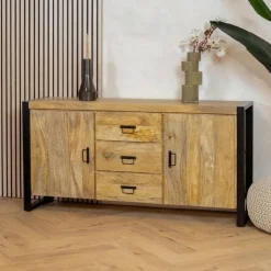 Britt Dressoir 2 deuren 2 lades Mangohout 160cm