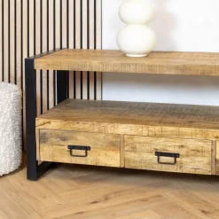 Britt tv meubel industrieel mangohout 180cm