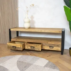 Britt tv meubel industrieel mangohout 150cm