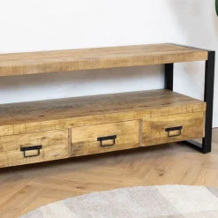 Britt tv meubel industrieel mangohout 150cm
