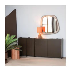Brock Dressoir Essen fineer Middenbruin 200cm