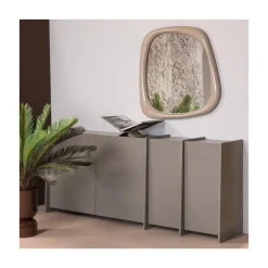 Brock Dressoir Essen fineer Warmgrijs 200cm