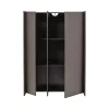 Brock Kledingkast 2-deurs Essen fineer Middenbruin 102cm