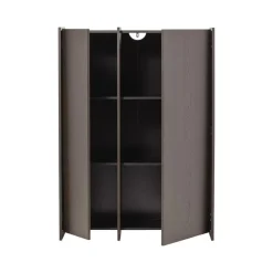 Brock Kledingkast 2-deurs Essen fineer Middenbruin 102cm