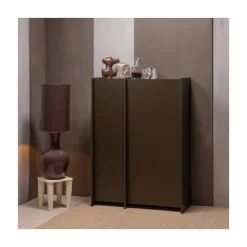 Brock Kledingkast 2-deurs Essen fineer Middenbruin 102cm