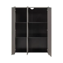 Brock Kledingkast 2-deurs Essen fineer Warmgrijs 102cm
