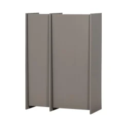Brock Kledingkast 2-deurs Essen fineer Warmgrijs 102cm
