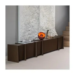 Brock Tv meubel Essen fineer Middenbruin 102cm