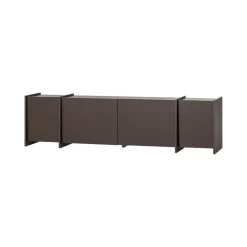 Brock Tv meubel Essen fineer Middenbruin 200cm