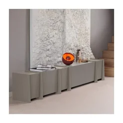 Brock Tv meubel Essen fineer Warmgrijs 102cm