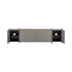 Brock Tv meubel Essen fineer Warmgrijs 200cm