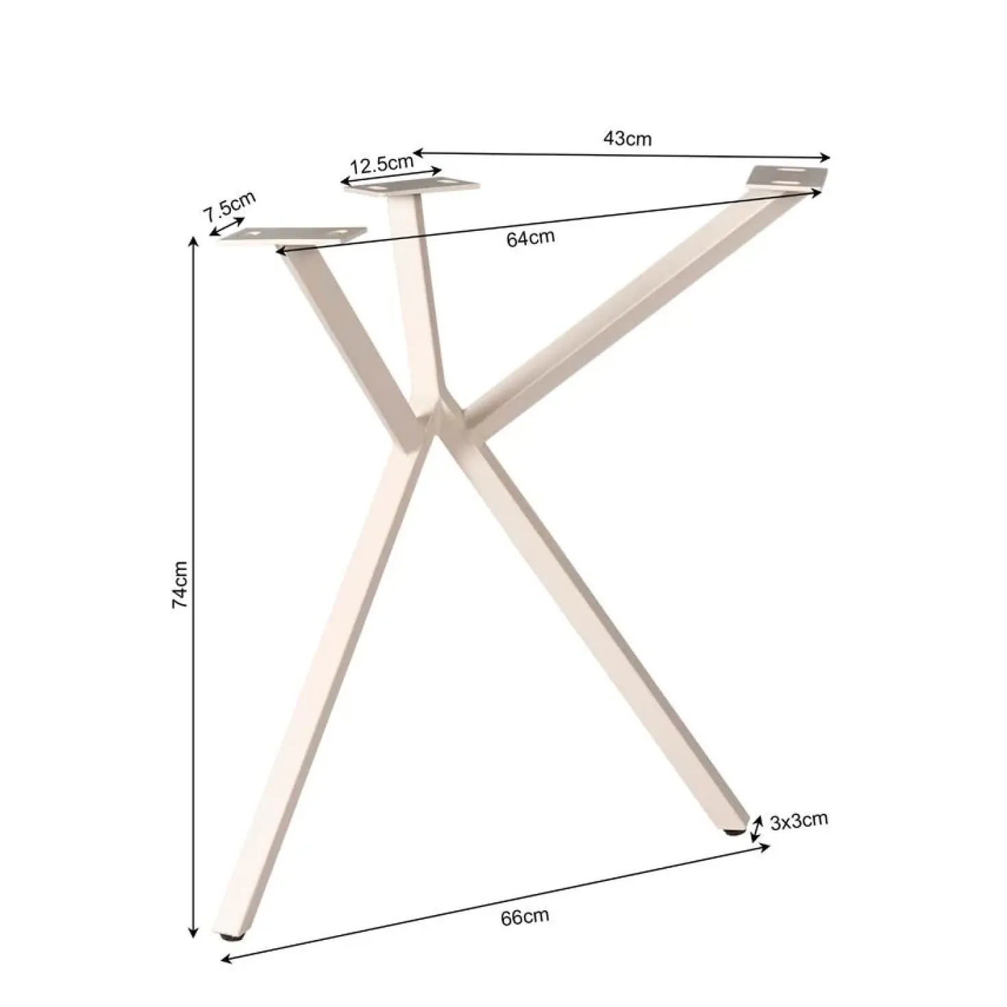 Bronco Y-Poot zand 53cm