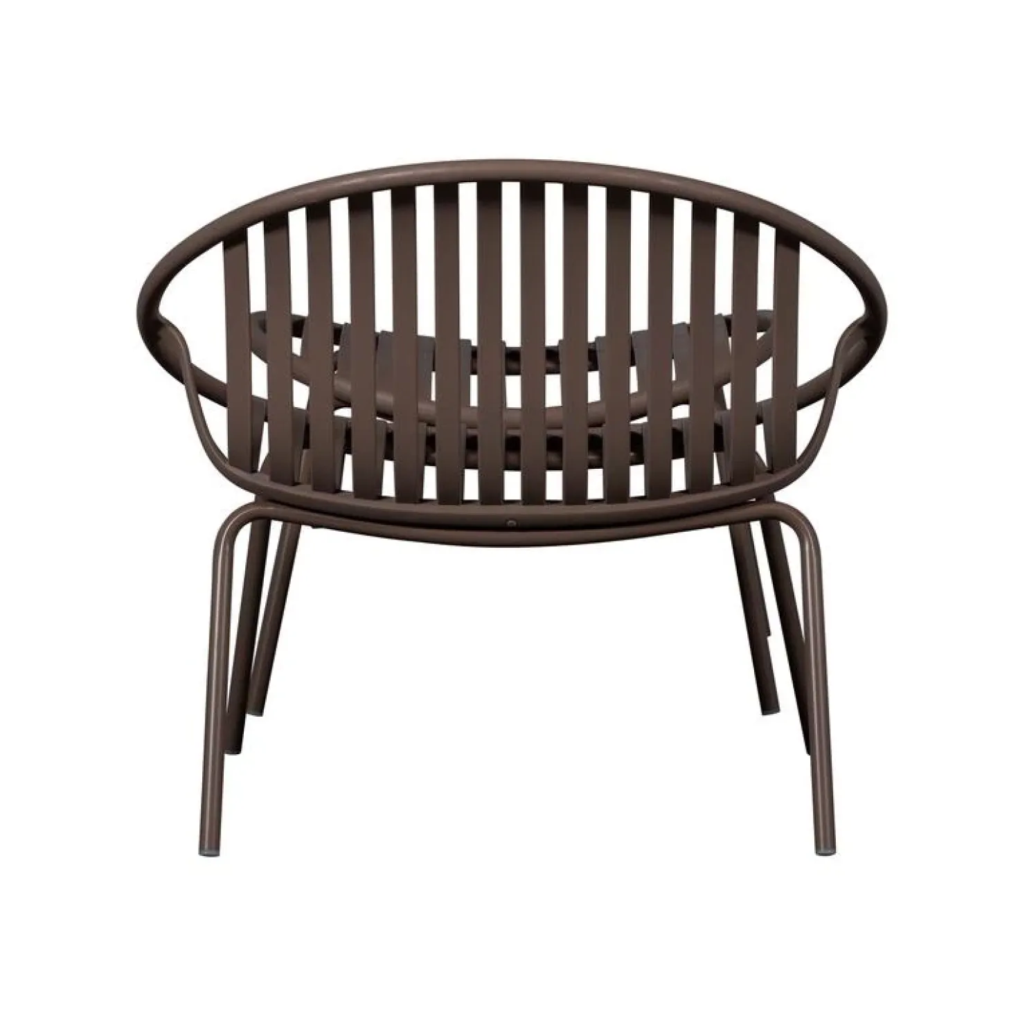 Bruce Tuin loungestoel met hocker paars/bruin