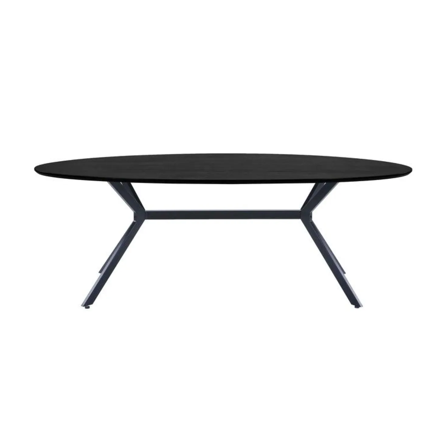 Bruno Ovale Eettafel zwart 220cm