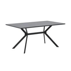 Bruno Rechthoekige Eettafel zwart 160cm