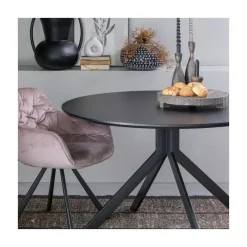 Bruno Ronde Eettafel zwart 120cm