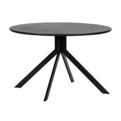 Bruno Ronde Eettafel zwart 120cm