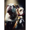 Bulldogs - metalen bord