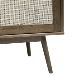 Burcei dressoir donkerbruin eikenhoutfineer 180cm