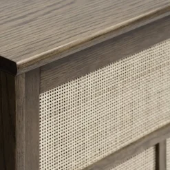 Burcei dressoir donkerbruin eikenhoutfineer 180cm