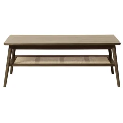 Burcei salontafel donkerbruin eikenhoutfineer 120cm