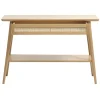 Burcei sidetable naturel eikenhoutfineer 110cm