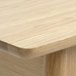 Burcei sidetable naturel eikenhoutfineer 110cm